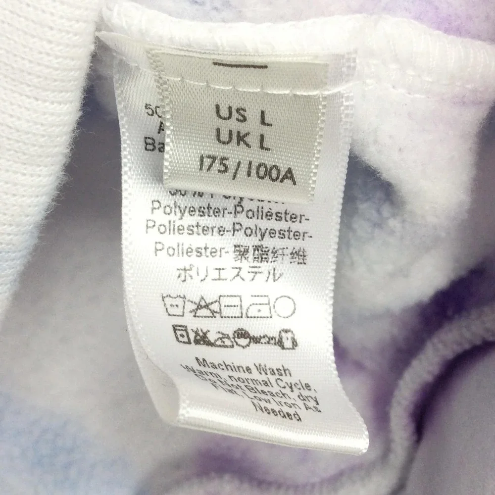 FP Movement by Free People Work It Out Tie Dye Hoodie Sweatshirt Size Large